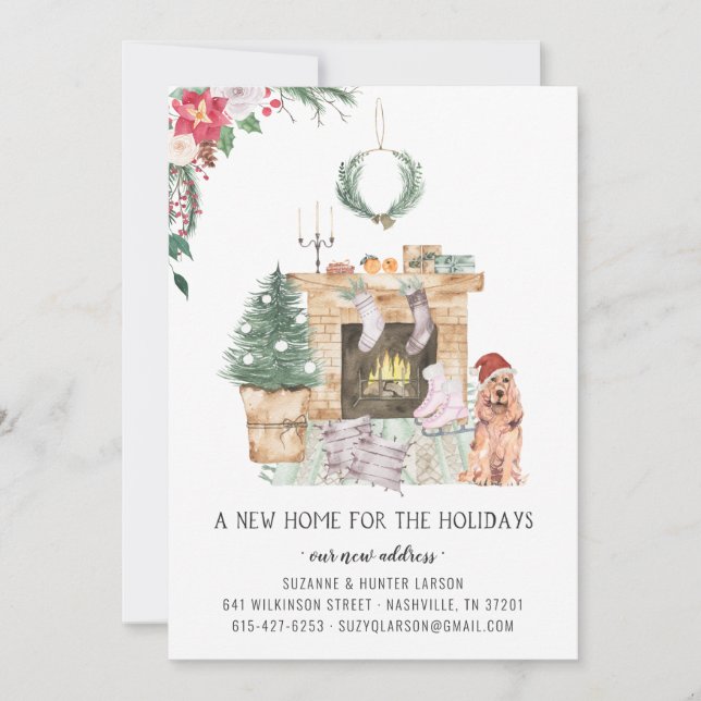 New Home For The Holidays Moving Announcement (Front)