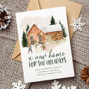 New Home for the Holidays Moving Announcement