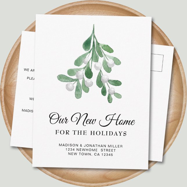 New Home For the Holidays Moving Announcement Postcard (Creator Uploaded)
