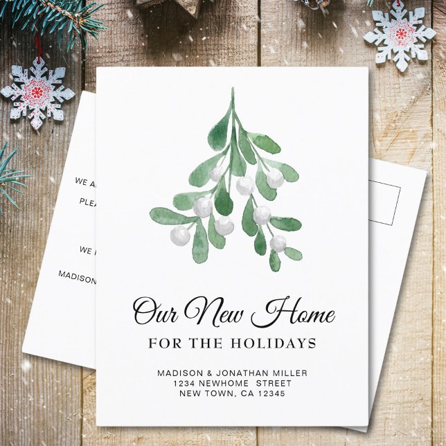 New Home For the Holidays Moving Announcement Postcard (Creator Uploaded)