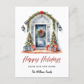 New Home For the Holidays Photo Christmas Holiday Postcard