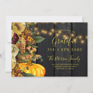 New home for the holidays Thanksgiving moving Announcement