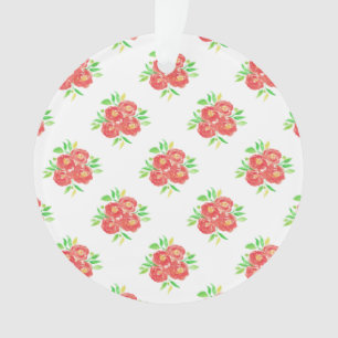 New Home Gift Purple Floral Pillow Ornament