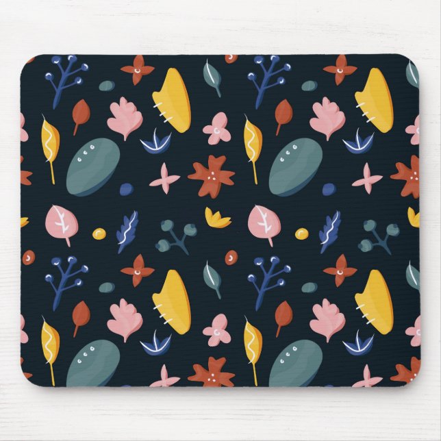 New Home Gift | Seamless Abstract Floral Mouse Mat (Front)