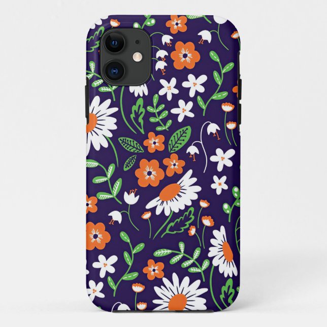 New Home Gift Simple Flowers Case-Mate iPhone Case (Back)