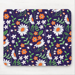 New Home Gift Simple Flowers Mouse Mat