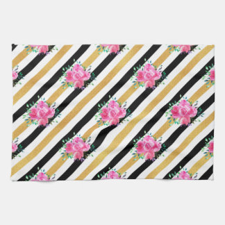 New Home Gift Tropical Floral Arts Tea Towel