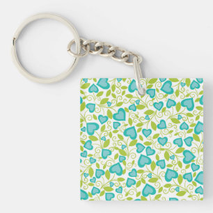 New Home Gift Valentine's Day Seamless Art Key Ring