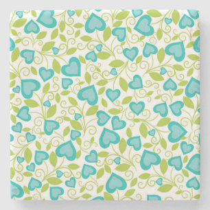 New Home Gift Valentine's Day Seamless Art Stone Coaster