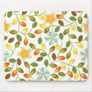 New Home Gift   Vintage Floral Pattern Mouse Mat
