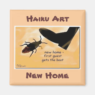 NEW HOME HAIKU ART MAGNET