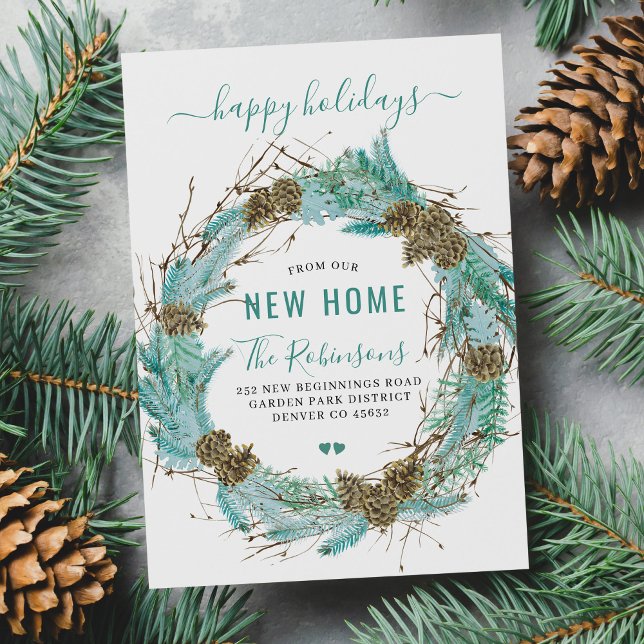 New home Happy Holidays holiday moving Announcement (Creator Uploaded)