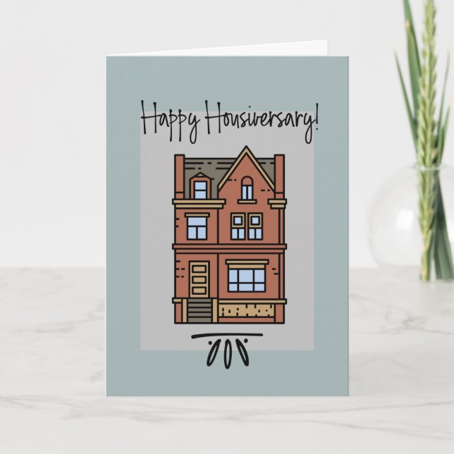 New Home Happy Housiversary Card (Front)