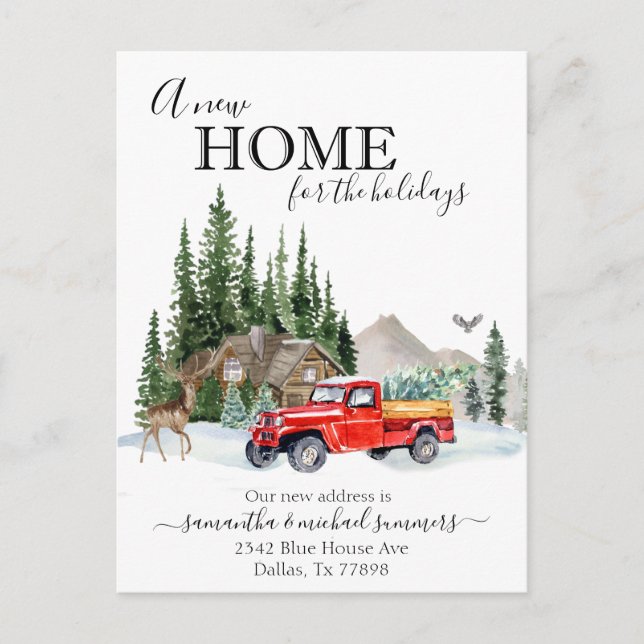 New Home Holiday Moving Announcement Truck (Front)