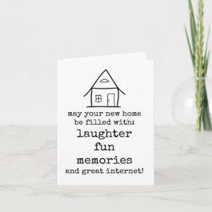 New Home, Housewarming Card, Sarcastic, Funny Card