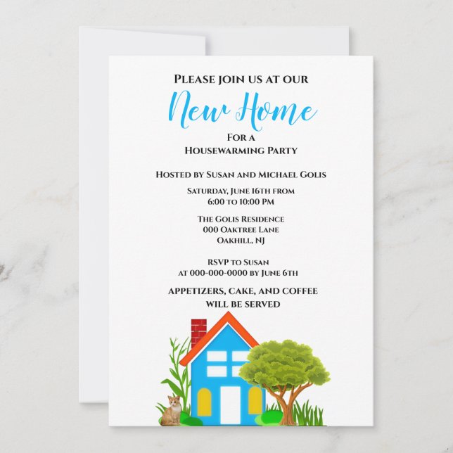 New Home Housewarming Casual Style  Invitation (Front)