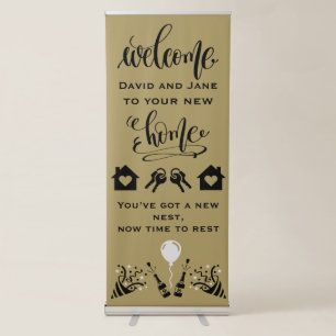 New Home Housewarming Welcome  Retractable Banner