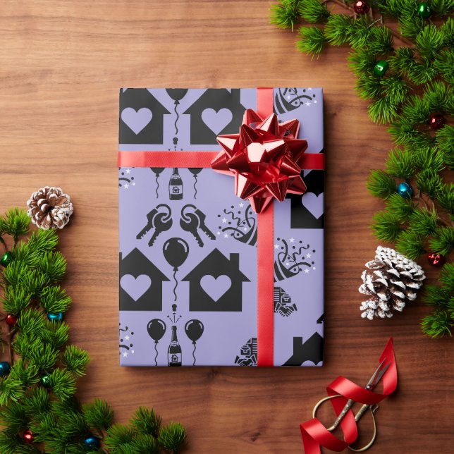 New Home Housewarming Welcome  Wrapping Paper (Holiday Gift)