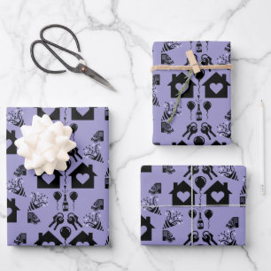New Home Housewarming Welcome Wrapping Paper Sheet