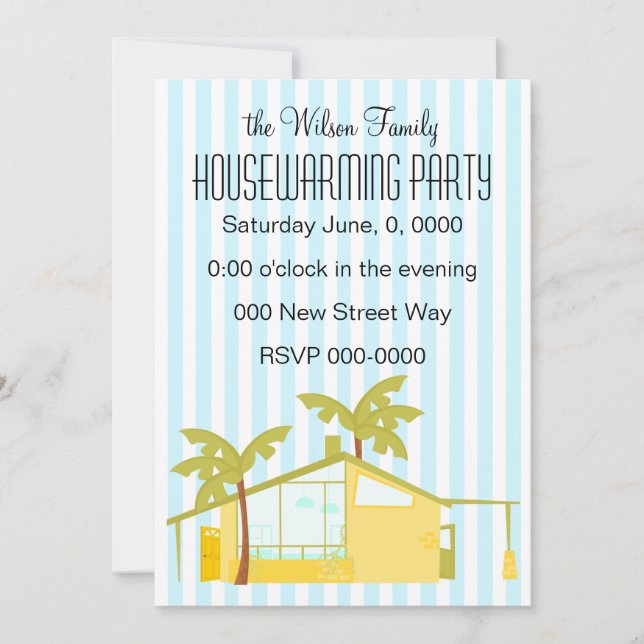New Home in the Palms Invitation (Front)
