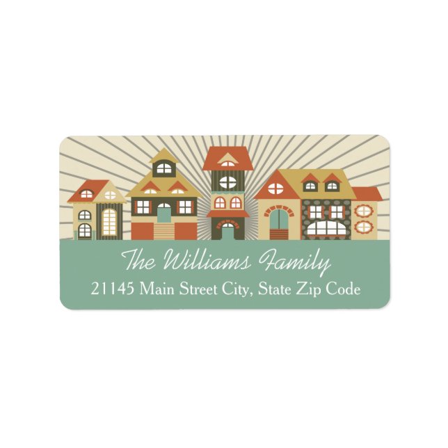 New Home Just Moved Address Labels (Front)