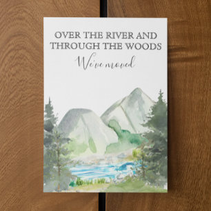 New Home Moving Announcement Cabin River Forest