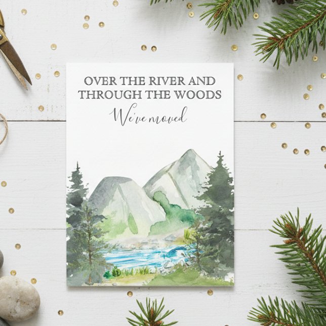 New Home Moving Announcement Cabin River Forest (Creator Uploaded)