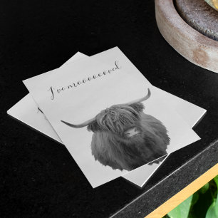 New Home Moving Announcement Highland Cow Postcard