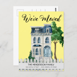 New Home Moving Announcement Postcard