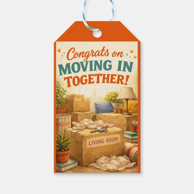 New Home/Moving In Congratulations Gift Tag (Front)