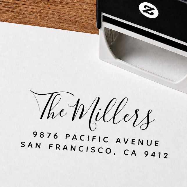 New Home Name Address Self Inking Rubber Stamp (Creator Uploaded)