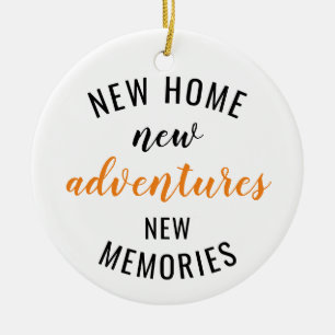 New Home New Adventure New Memories House Warming  Ceramic Tree Decoration