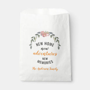 New Home New Adventure New Memories House Warming Favour Bags