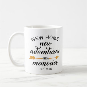 New Home New Adventures Housewarming Coffee Mug