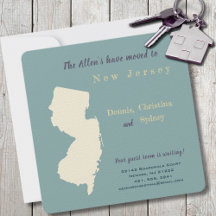 New Home New Jersey Moving Announcement Postcard