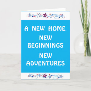 NEW HOME-NEW MEMORIES CONGRATS CARD