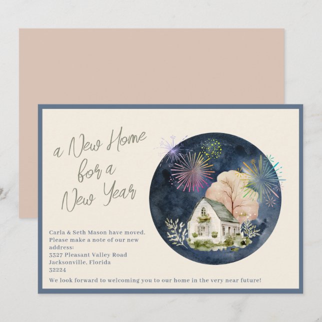 New Home | New Year Announcement Card (Front/Back)