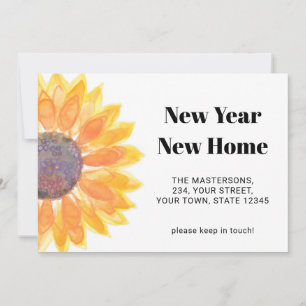 New Home New Year Sunflower Announcement