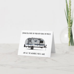 ****NEW HOME ON WHEELS**** CONGRATULATIONS CARD