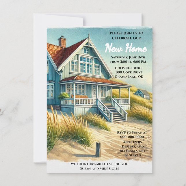 New Home Open House / Housewarming Party  Invitati Invitation (Front)