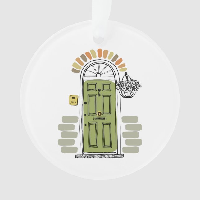 New Home Personalised Name, Address, Zip Code Year Ornament (Front)