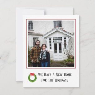 New Home photo Holiday moving announcement