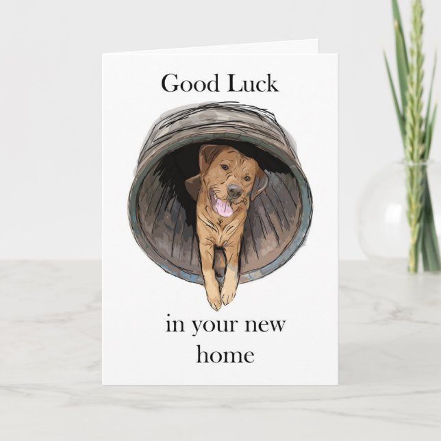 New Home - Rohan the labrador Card (Front)
