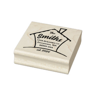 New Home Rubber Stamp