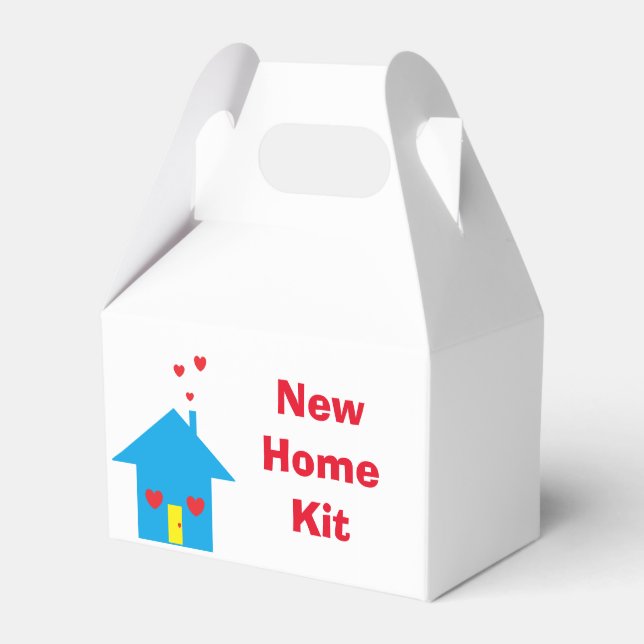 "New Home" Survival Kit Favour Box (Front Side)