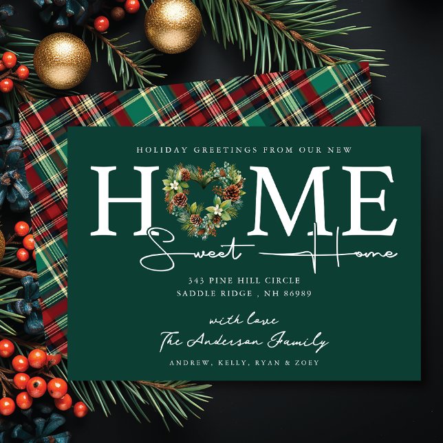 New Home Sweet Home Holiday Moving Announcement (Creator Uploaded)