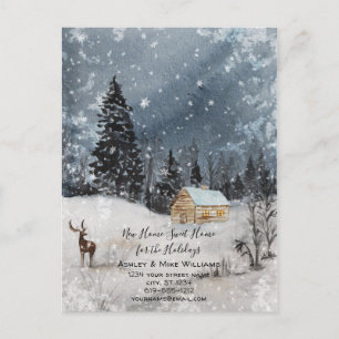 New Home Sweet Home Moving Address Postcard