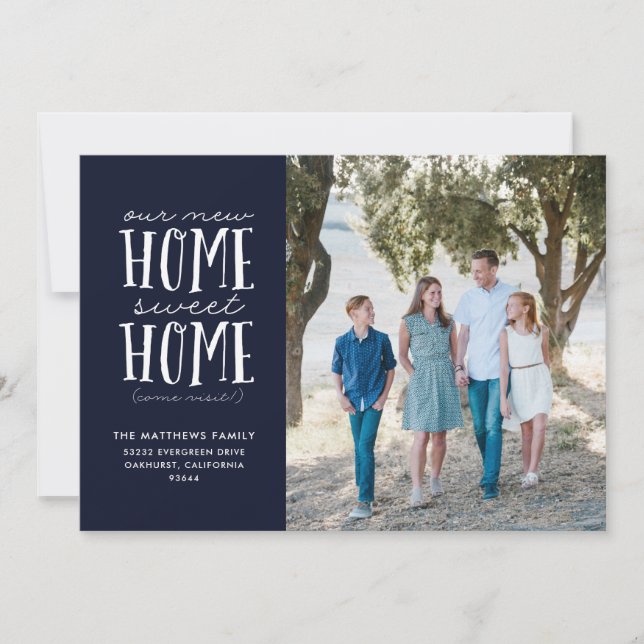 New Home Sweet Home Moving Announcement (Front)