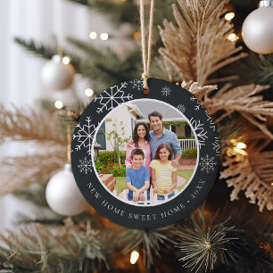 New Home Sweet Home Photo Ceramic Tree Decoration