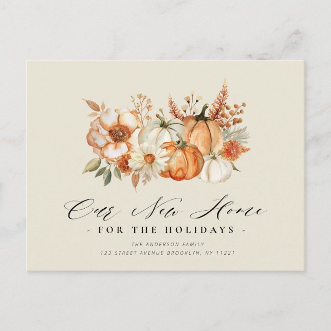 New Home thanksgiving moving Postcard (Front)